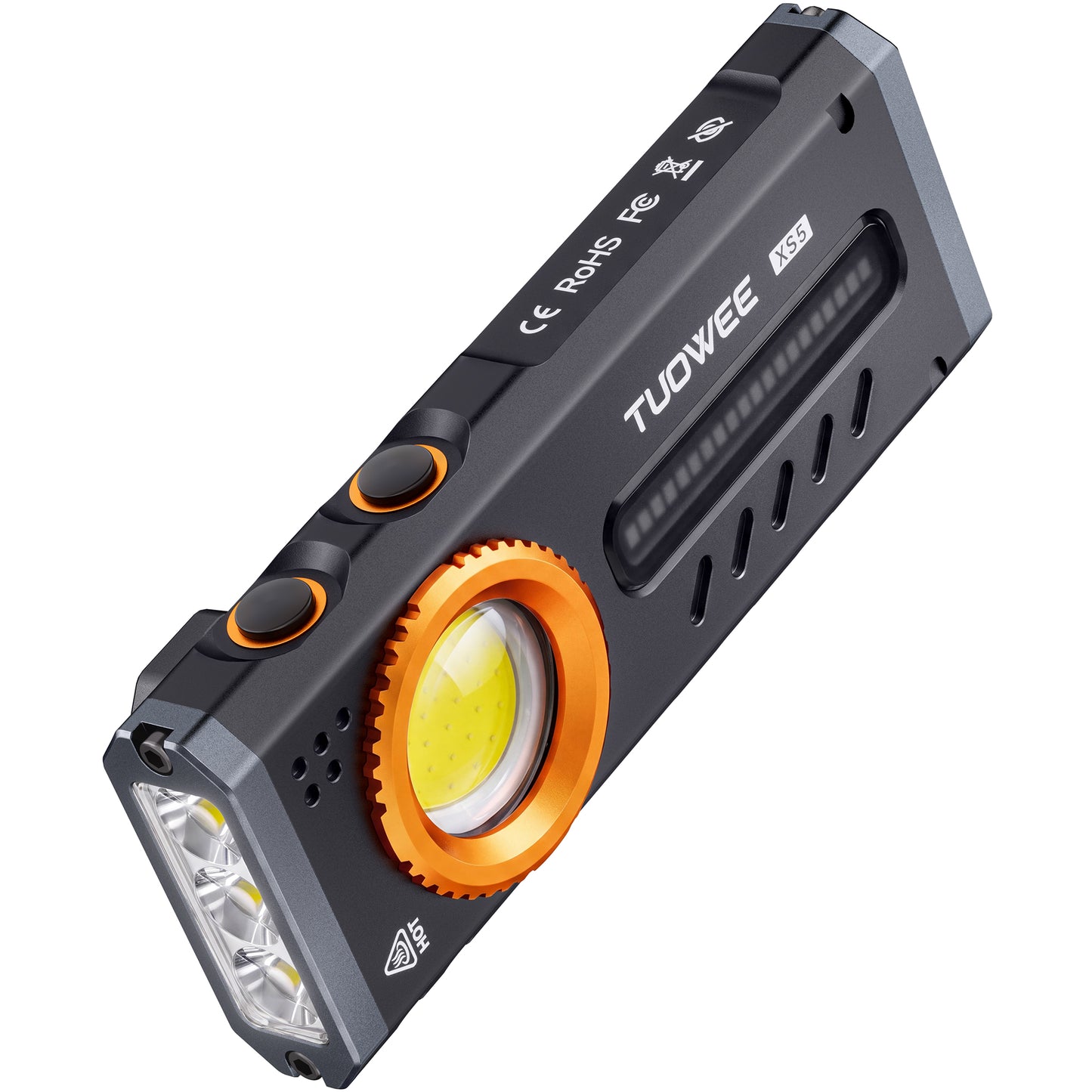 2000 Lumen Rechargeable EDC Flashlight,Flat Dual Magnetic Small Flashlight