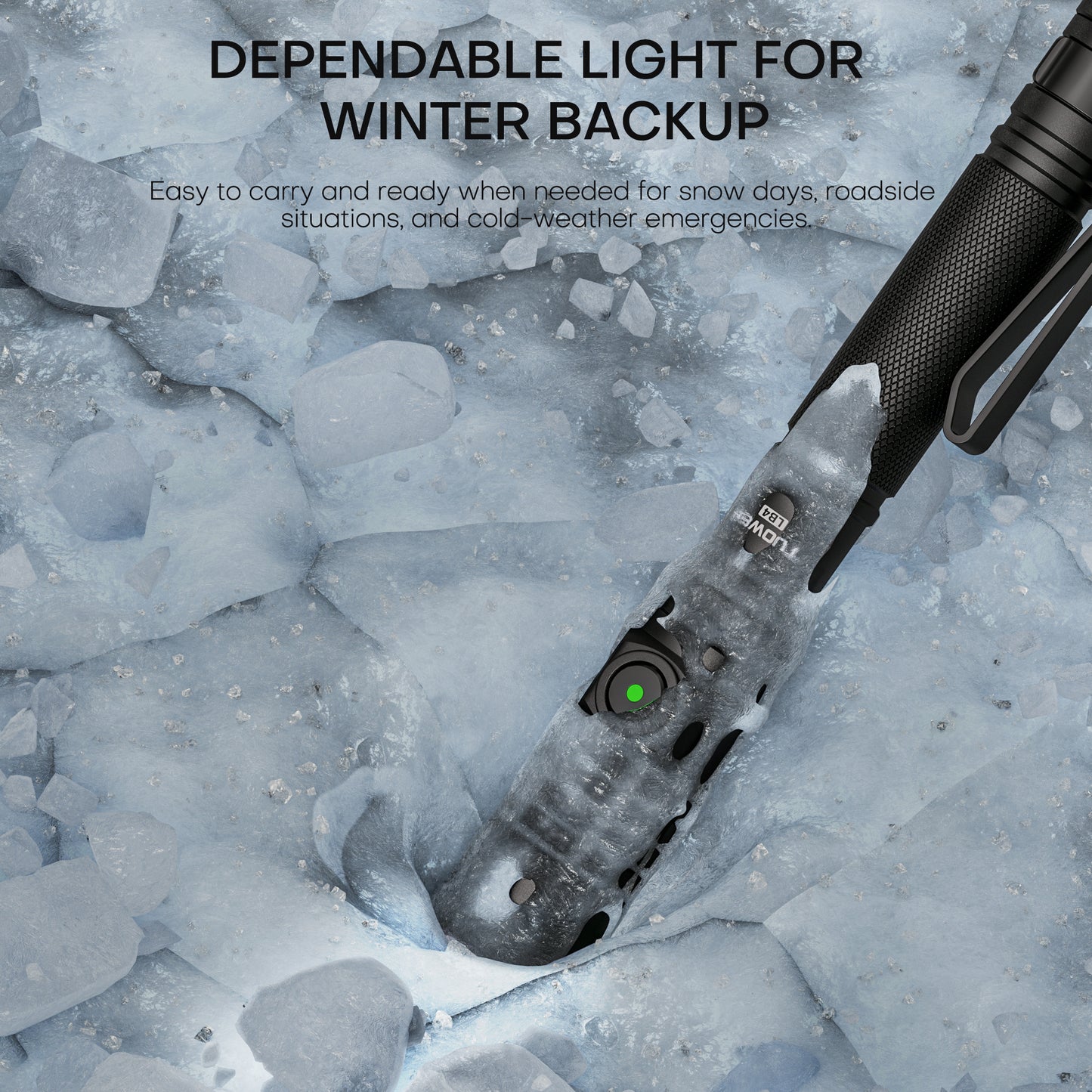 TUOWEE 1500LM Rechargeable Pen Flashlight – Dual Switch