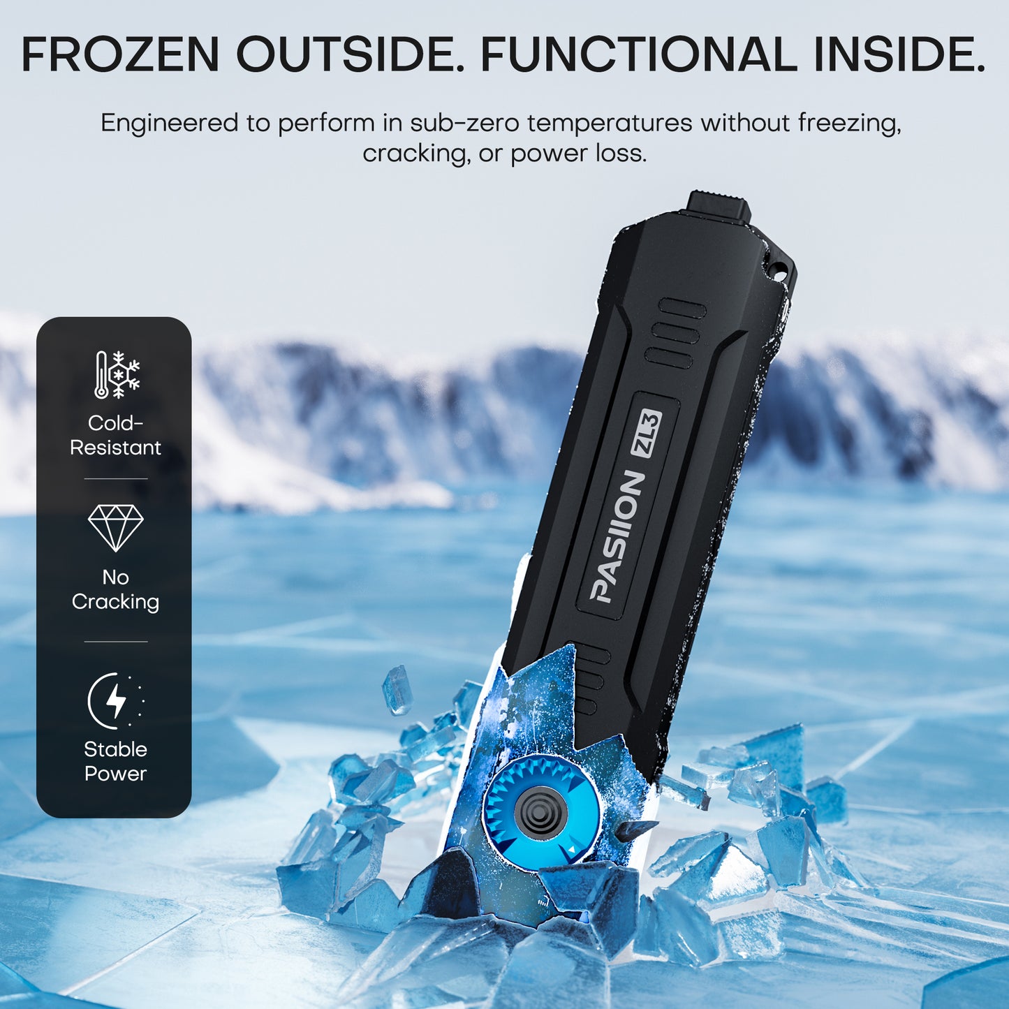 1500 Lumen Rechargeable EDC Flashlight with UV Light, Green Laser & Digital Display